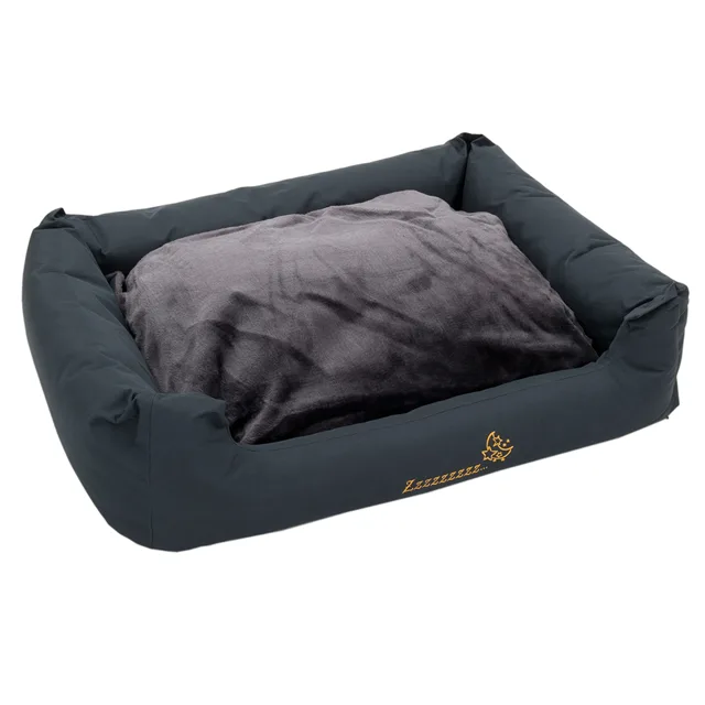 Sleepy Time pelíšek pro psy šedý s polštářem - D 100 x Š 75 x V 30 cm