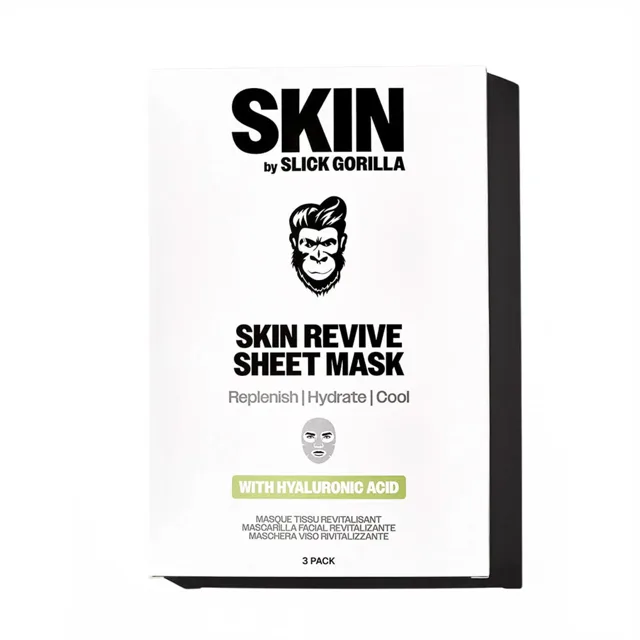 SLICK GORILLA Plátýnková maska Skin Revive Sheet Mask 3 ks