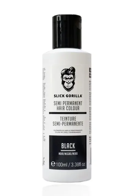 Slick Gorilla Semi Permanent Hair Colour barva na vlasy Black 100 ml