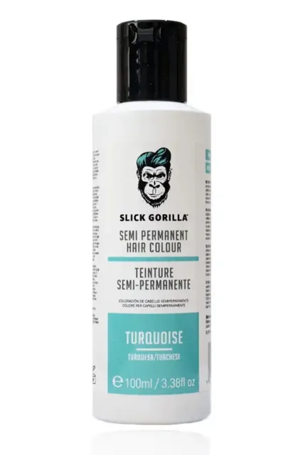 Slick Gorilla Semi Permanent Hair Colour barva na vlasy Turquoise 100 ml