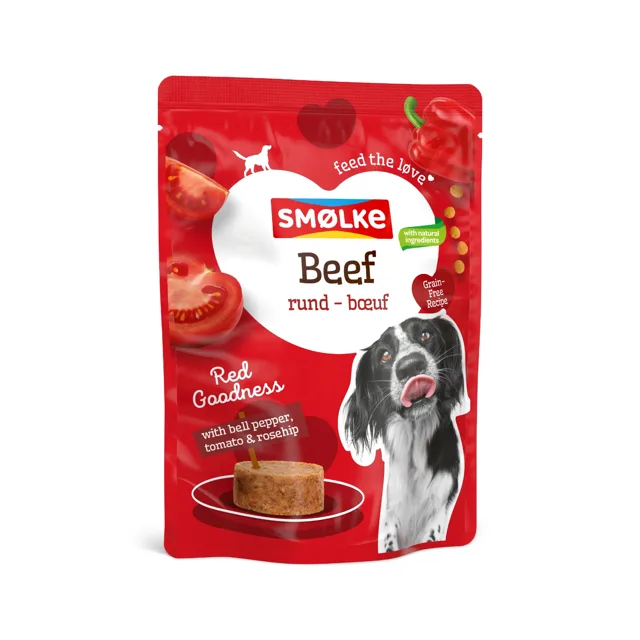 Smølke Pouch 8 x 300 g - hovězí