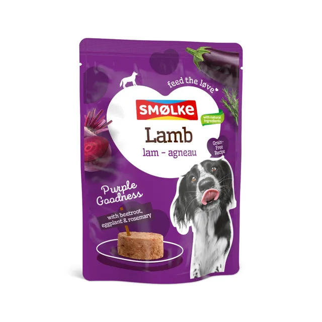 Smølke Pouch 8 x 300 g - jehněčí