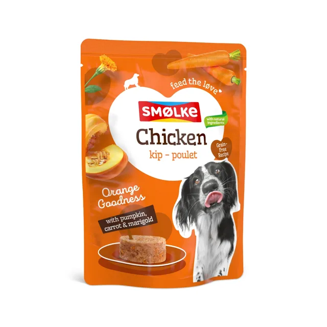 Smølke Pouch 8 x 300 g - kuřecí