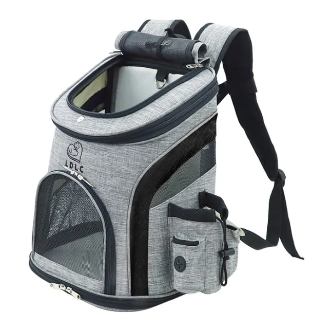 Smart šedo-modrý batoh pro psa | do 6 Kg Barva: Černá, Dle váhy psa: do 3 kg