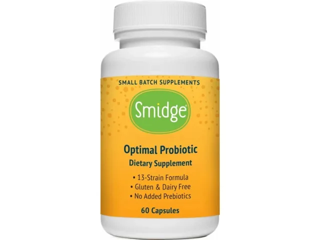 Smidge Optimal Probiotika, 13 kmenů, 10 miliard CFU, 60 rostlinných kapslí
