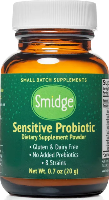 Smidge Sensitive Probiotika v prášku, 3 miliardy CFU, 20 g