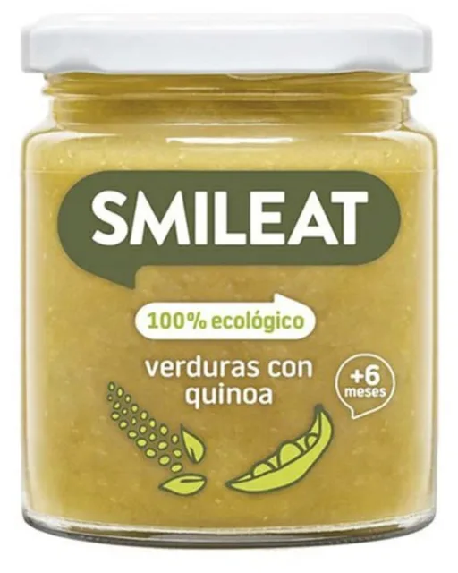 Smileat příkrm quinoa se zeleninou s extra panenským olivovým olejem, 6M+, BIO, 230 g