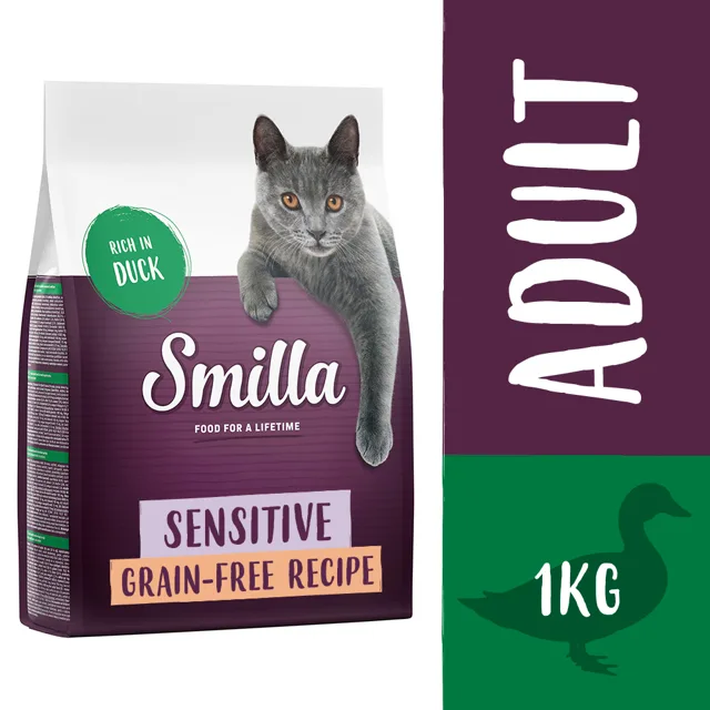 Smilla Adult Sensitive s kachním bez obilovin - 1 kg