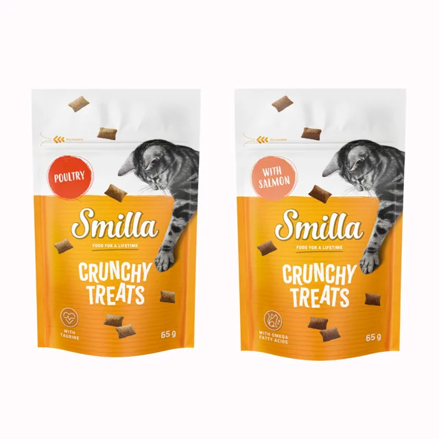 Smilla Crunchy Treats Adult - míchané balení (drůbež + losos)