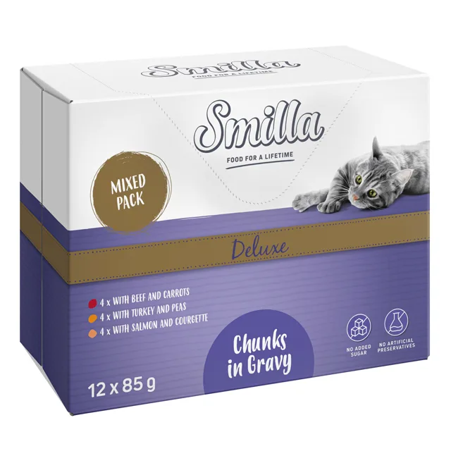 Smilla Deluxe Frischebutel kousky v omáčce se zeleninou - 12 x 85 g