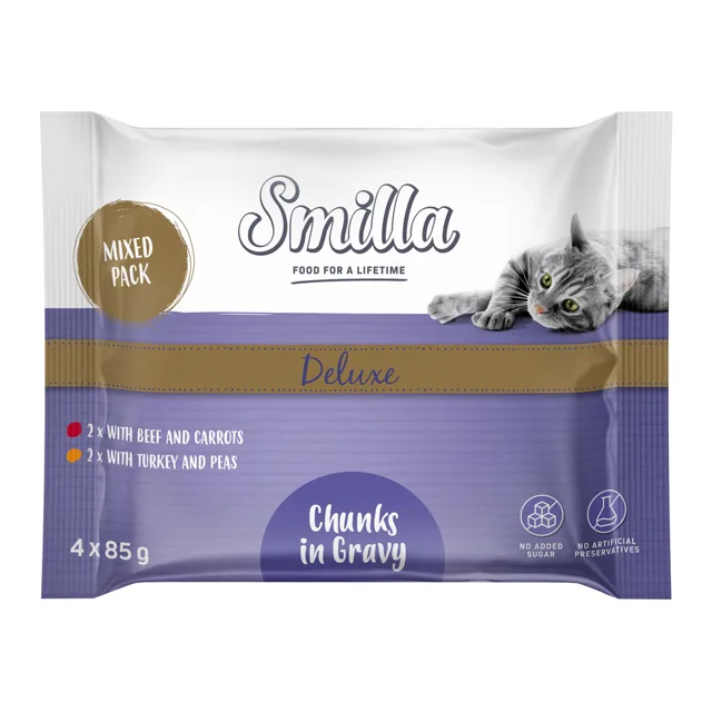 Smilla Deluxe Frischebutel kousky v omáčce se zeleninou - 4 x 85 g