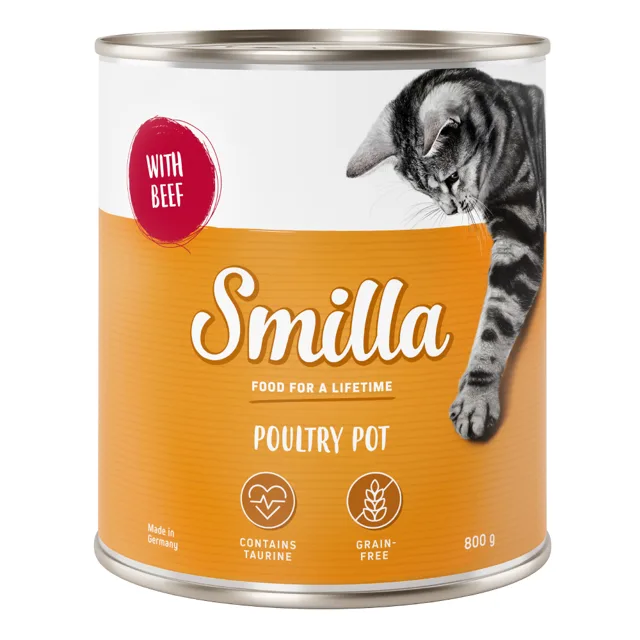 Smilla drůbeží konzerva 24 x 800 g - jemné drůbeží s drůbežími srdíčky