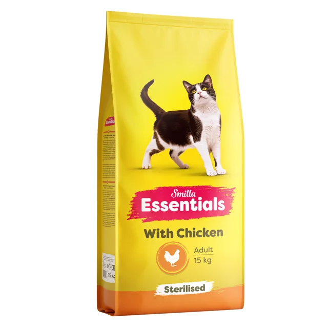 Smilla Essentials Adult Sterilised s kuřecím - 2 x 15 kg