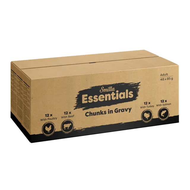 Smilla Essentials Frischbeutel kousky v omáčce - 48 kapsiček (48 x 85 g)