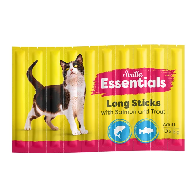 Smilla Essentials tyčinky - Losos a pstruh (50 x 5 g)