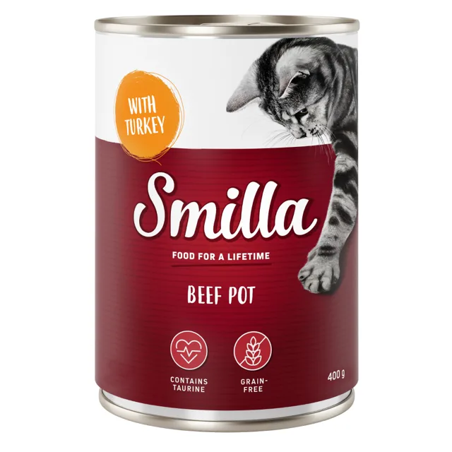 Smilla hovězí konzerva 6 x 400 g - hovězí s kuřecími játry