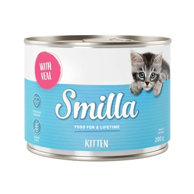 Smilla Kitten 24 x 200 g - kuřecí