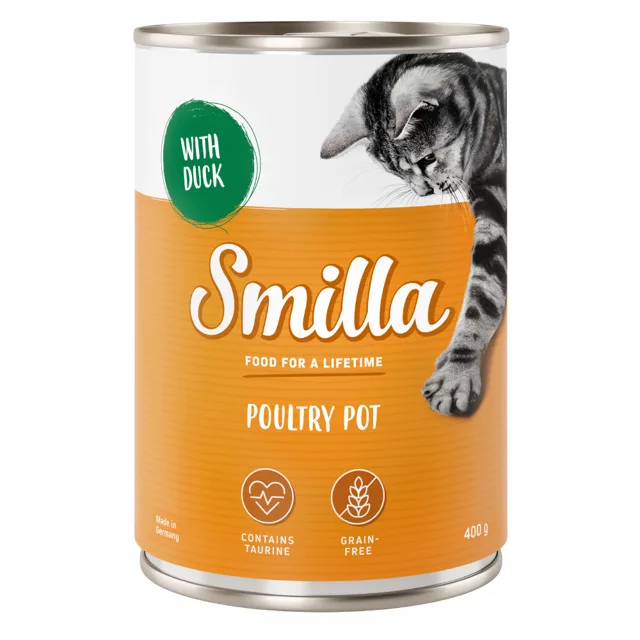 Smilla konzerva s drůbežím 6 ks (6 x 400 g) - míchané balení