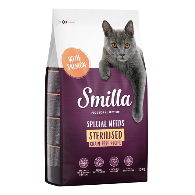 Smilla Sterilised bez obilovin s lososem - 4 kg