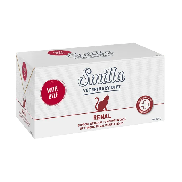 Smilla Veterinary Diet Renal kuřecí a hovězí - hovězí 8 x 100 g