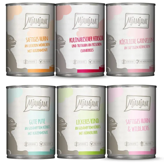 Smíšené balení MjAMjAM 6 x 400 g - mix (6 druhů)