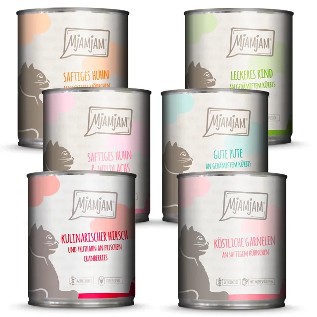 Smíšené balení MjAMjAM 6 x 800 g - mix (6 druhů)