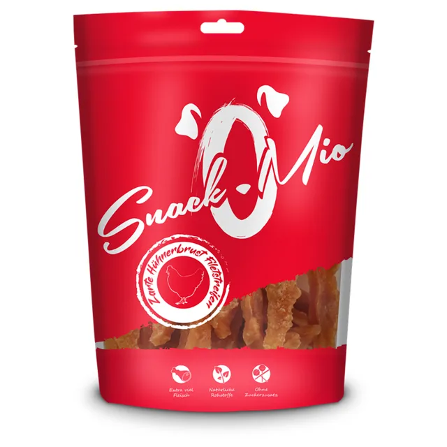 SnackOMio křehké proužky z kuřecích prsou - 500 g