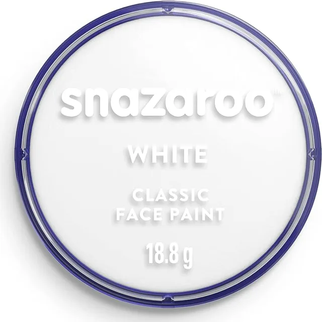 Snazaroo Classic barva na obličej a tělo, 18,8 g, bílá