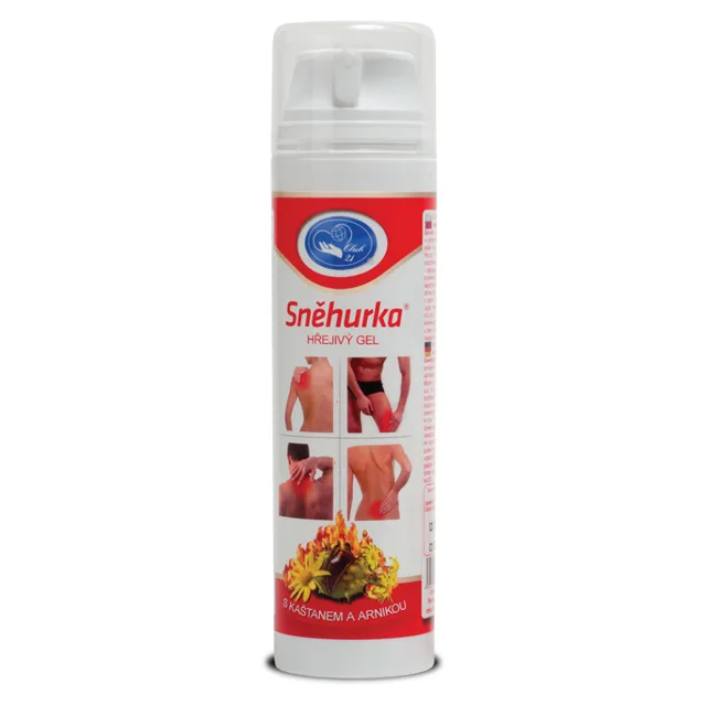 SNĚHURKA Hřejivý gel s kaštanem a arnikou 200 ml