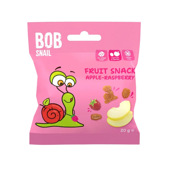 ŠNEK BOB jablko-malina ovocný snack 20 g