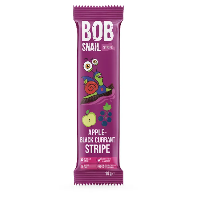 ŠNEK BOB Ovocný plátek jablko-černý rybíz 14 g