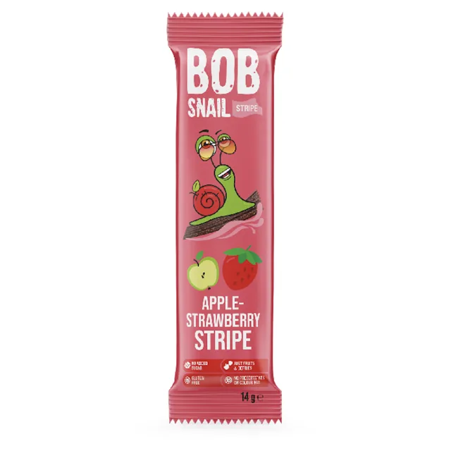 ŠNEK BOB ovocný plátek jablko-jahoda 14 g