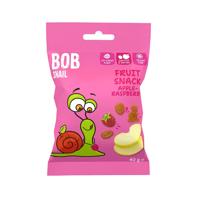 ŠNEK BOB Ovocný snack jablko-malina 40 g