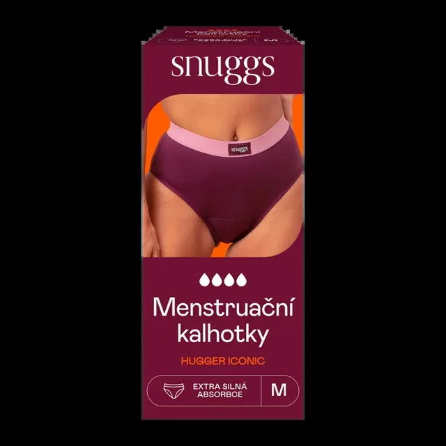 Snuggs Menstruační kalhotky Hugger Iconic Burgundy