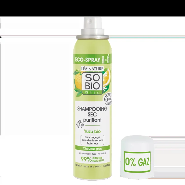 SO’BiO étic Čisticí suchý šampon ve spreji s Yuzu BIO 100 ml