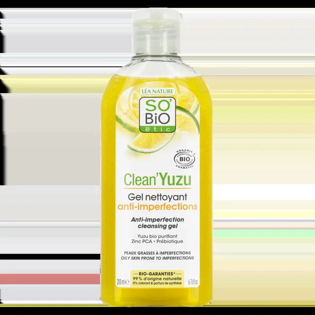 SO’BiO étic Clean Yuzu čisticí gel proti nedokonalostem pleti BIO 200 ml