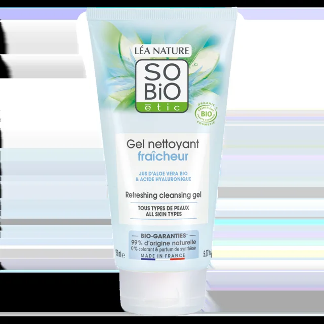 SO’BiO étic Hydratační mycí gel Aloe vera BIO 150 ml