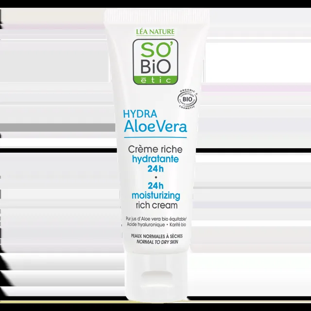 SO’BiO étic Hydratující denní krém s Aloe vera BIO 50 ml