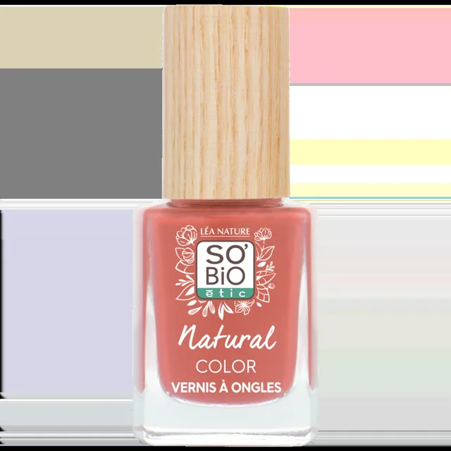 SO’BiO étic Lak na nehty 65 růžová nude 11 ml