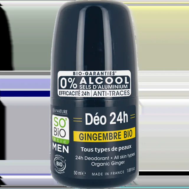 SO’BiO étic MEN Deodorant 24h zázvor BIO roll-on 50 ml