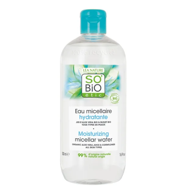 SO’BiO étic Micelární hydratační voda s Aloe vera BIO 500 ml