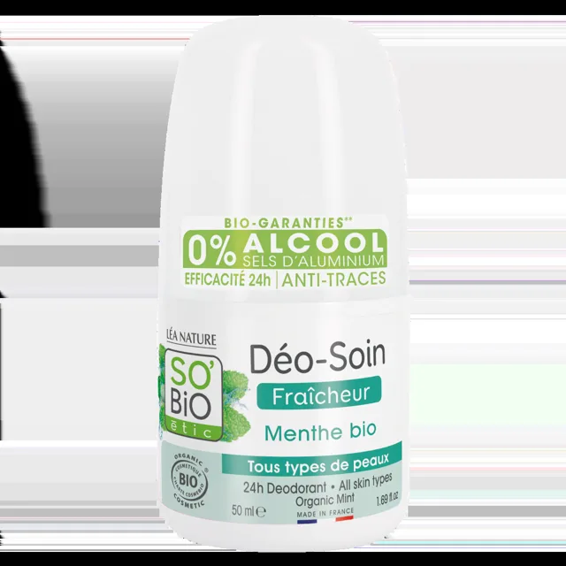 SO’BiO étic Osvěžující deodorant s mátou BIO roll-on 50 ml
