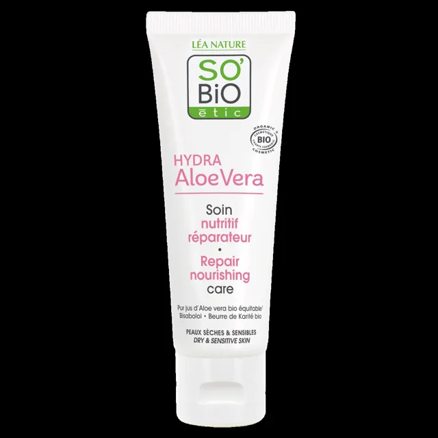 SO’BiO étic Reparační výživná péče s Aloe vera BIO 50 ml