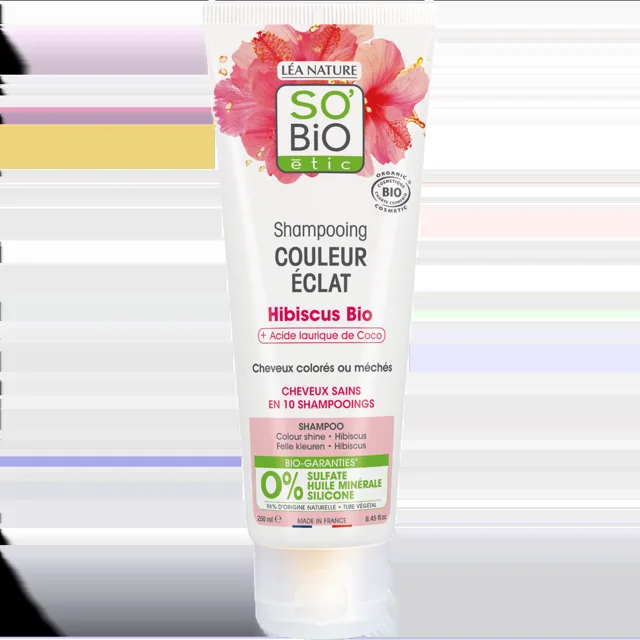 SO’BiO étic Šampon pro barvené a melírované vlasy s ibiškem BIO 250 ml