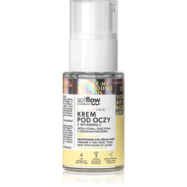 so!flow Brightening Eye Cream With Vitamin C detoxikační a rozjasňující krém na oční okolí s vitaminem C 15 ml