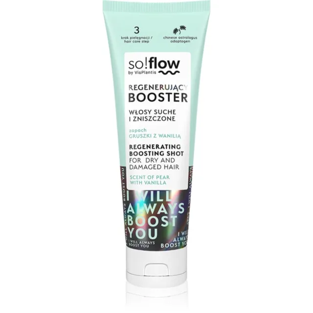 so!flow Dry and Damaged Hair Regenerating Boosting Shot regenerační sérum pro suché a poškozené vlasy 75 ml