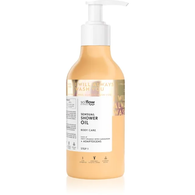 so!flow Sensual Shower Oil sprchový olej pro suchou pokožku Orange with Cardamom 400 ml
