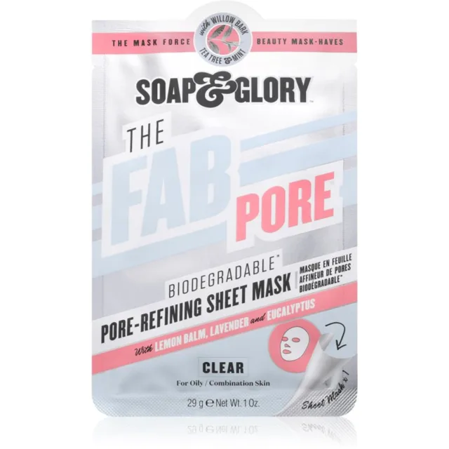 Soap & Glory The Fab Pore plátýnková maska 29 g