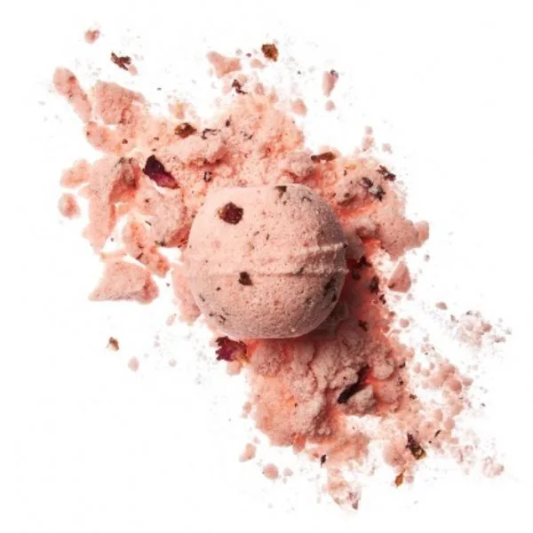 Soaphoria BIO Šumivá bomba do koupele - romantická růže, 85 g