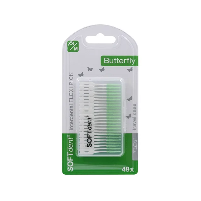 SOFTDENT Butterfly Dentální párátka flexi pick 48 ks